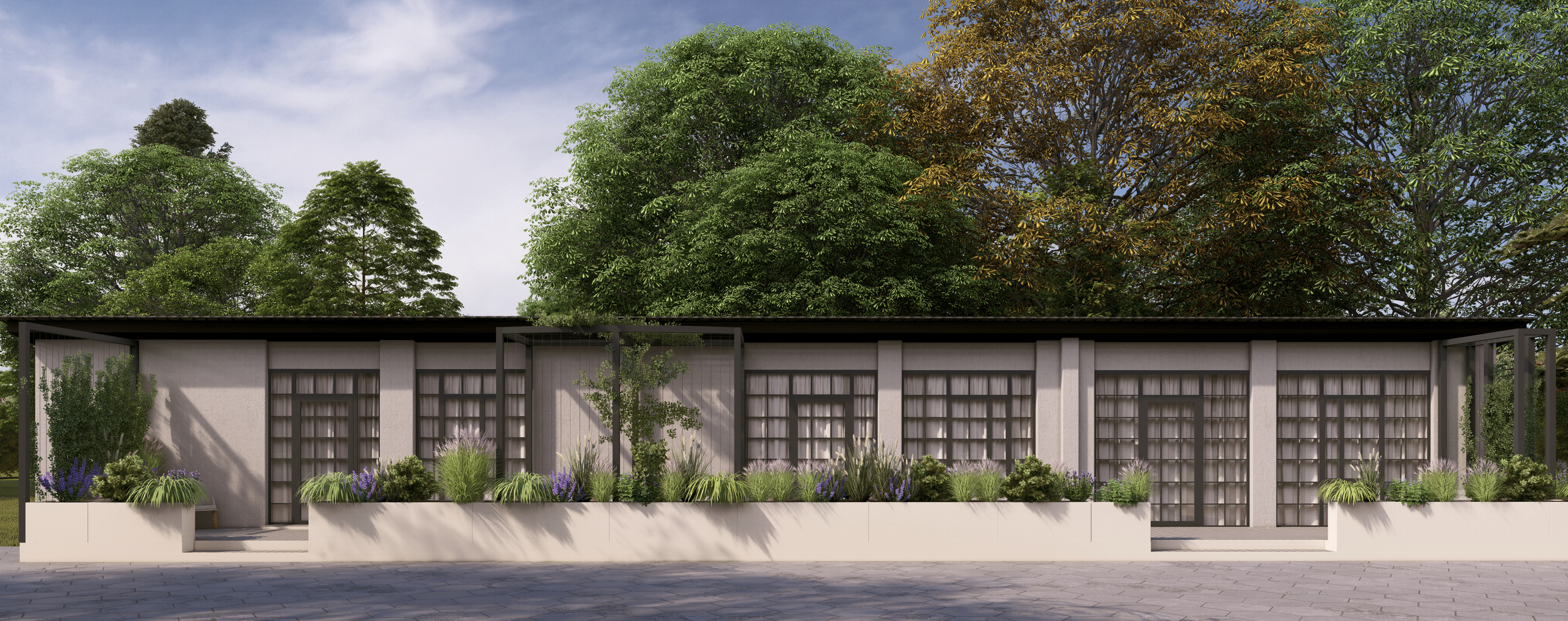 Widok osiedla Green LIV w Warszawie